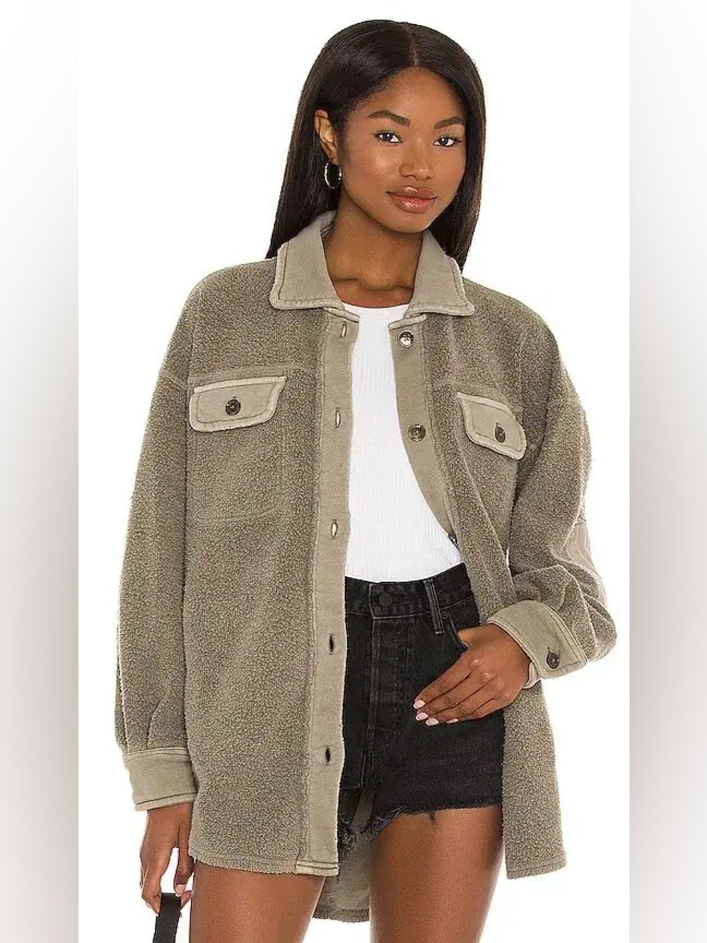 Free People Ruby Jacket in Olive
